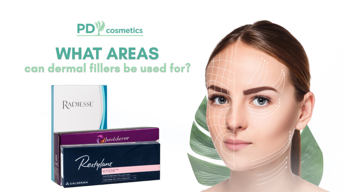 What areas can dermal fillers be used for