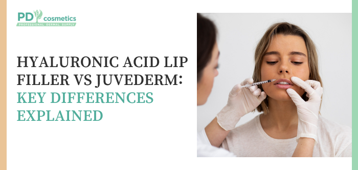 Hyaluronic Acid Lip Filler vs Juvederm